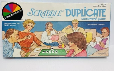 Scrabble Duplicate Crossword Game New Sealed Complete Selchow & Righter 1982 - Image 1 of 3