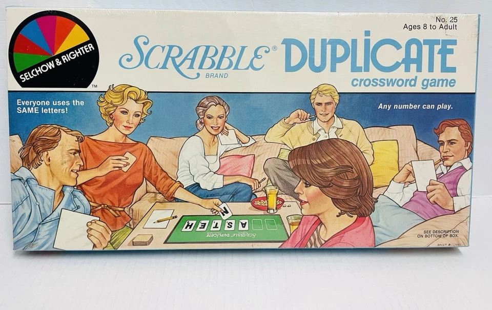 Scrabble Duplicate Crossword Game New Sealed Complete Selchow & Righter 1982 - Image 1 of 3