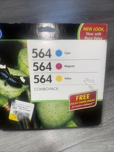 Cartucce di inchiostro tricolore originali HP 564 Combo Pack - Foto 1 di 5