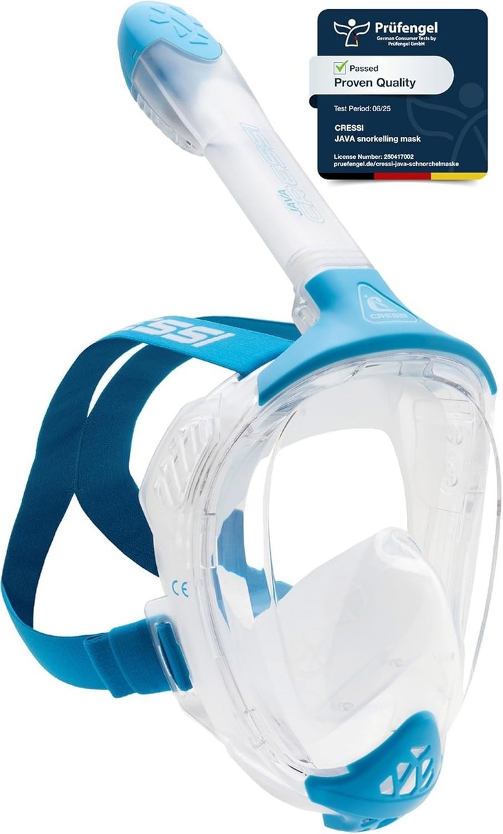 Maschera Subacquea Integrale Con Supporto Camera - Vista 180° Per Immersioni - Foto 12