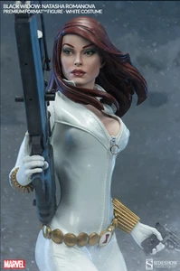 #3001682 Black Widow White Costume Premium Format Figure Sideshow NEW SEALED - Picture 1 of 7
