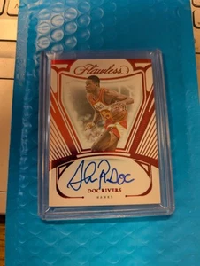 2023-24 Flawless Doc Rivers Ruby /15 On Card Auto - Picture 1 of 2