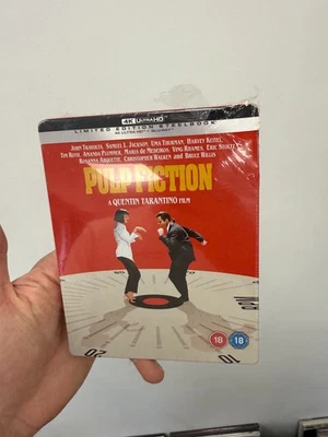 PULP FICTION - UK EXCLUSIVE 4K + BLU RAY STEELBOOK - NEW DAMAGED CASE - Image 1 of 4
