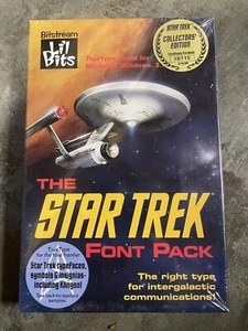 The Star Trek Font Pack 1992 Collectors' Edition COA #10715 MS Windows 3.1 NEW - Picture 1 of 3