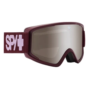 Spy Crusher Elite Jr Matte Merlot Kids Snow Goggles - Bronze Silver Mirror Lens - Picture 1 of 1