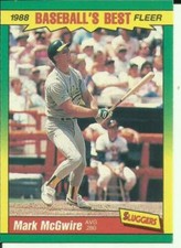 1988 Fleer Baseball's Best Sluggers & Pitchers Singles You Pick Your Cards