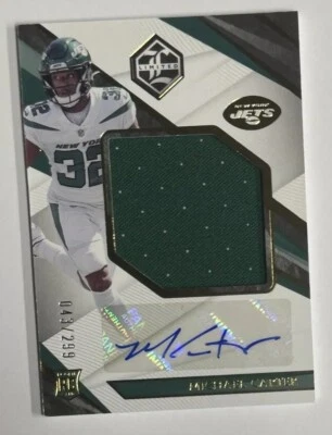 2021 Panini Limited Michael Carter Rookie Auto Relic 043/299 - Image 1 of 4