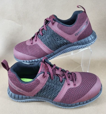 Reebok Print Work ULTK RB248 Composite Toe Shoe Women's Size 9.5 M  Burgundy - Image 1 of 4