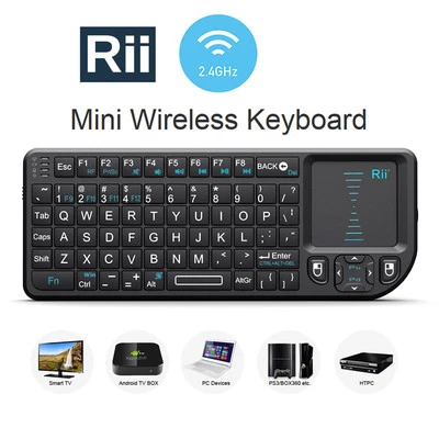 Genuine Rii X1 Wireless Mini Keyboard + Touchpad for PC Android TV Box Smart TV - Image 1 of 4