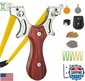 RCZZSUWE Slingshot, Hunting Sling Shot Set for Adults, Professional Stainless - Picture 1 of 5