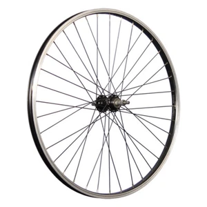 Laufrad 26 Zoll Fahrrad Hinterrad Aluminium Felge Schraubkranz Nabe 5-9 schwarz - Bild 1 von 9