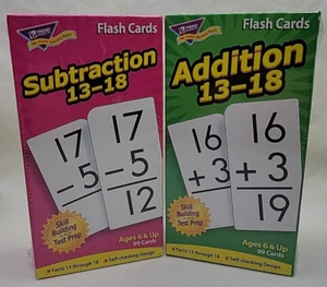 Trend Lernkarten Addition und Subtraktion NEU SEALED 99 Karten jedes Deck Alter 6+ - Bild 1 von 7