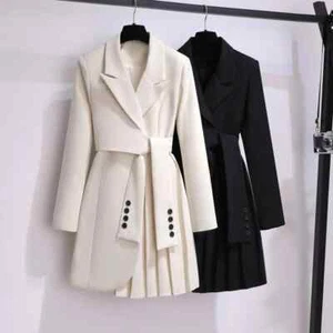 Frühling Slim Fit Anzug Kleid Büro Damen Neu Mode Kleid - Bild 1 von 26