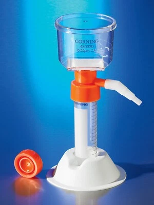 Corning 430320 50 mL Tube Top Vacuum Filter System, 0.22 µm Pore, Sterile, Q=12 - Image 1 of 4
