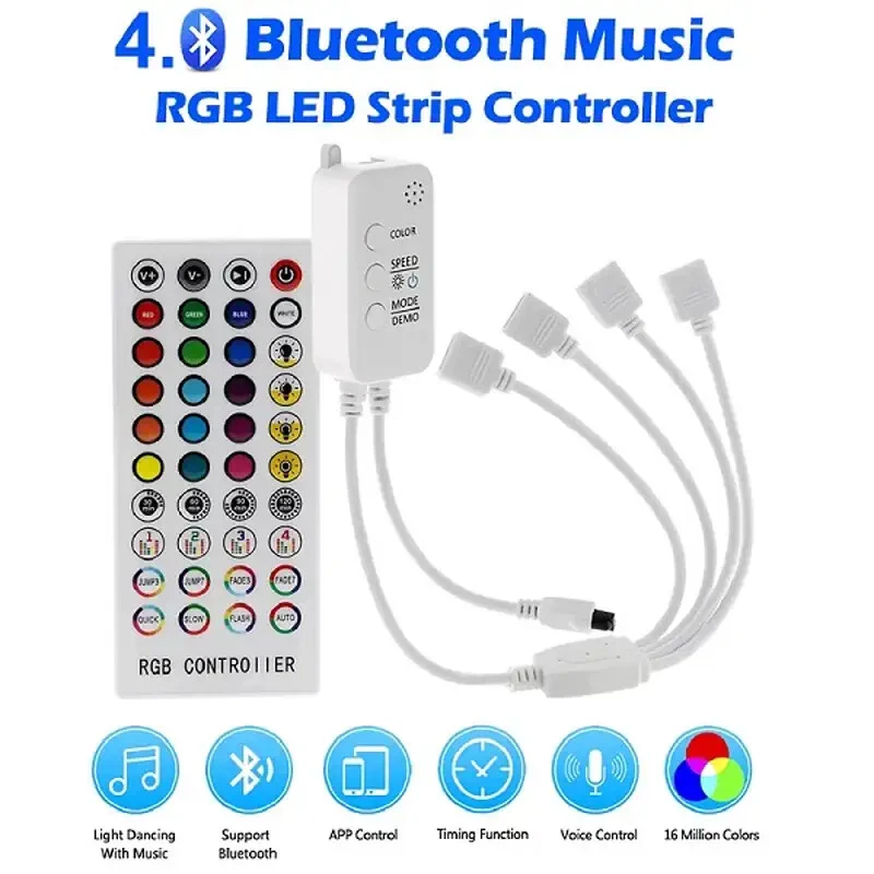LED RGB Bluetooth Controller Fernbedienung Wifi Musik App - Imagen 1 de 1