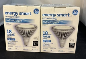 GE LED PAR38 18W 3000K 25* Narrow Flood 1000 LUMENS 25,000 hours Reduced Glare - Picture 1 of 4