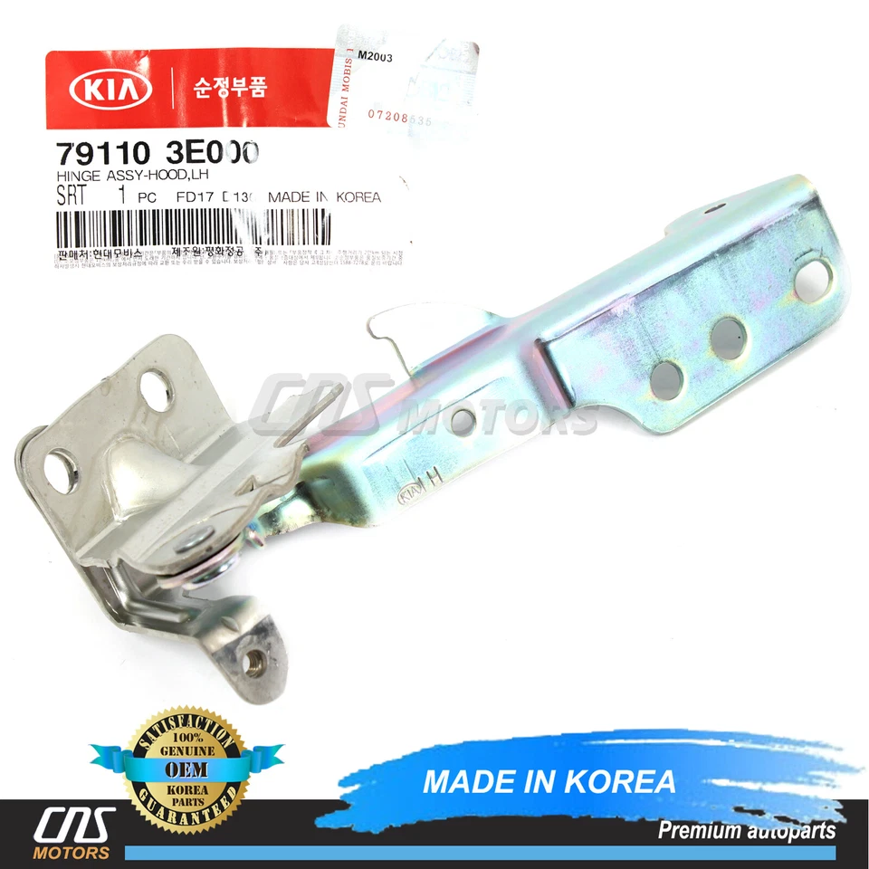 GENUINE Hood Hinge LEFT DRIVER LH for 2003-2009 Kia Sorento 791103E000⭐⭐⭐⭐⭐ Foto 1 de 3