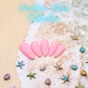 #412 Barbie Pink Press On Nails | Handmade | Hard Gel Glue On Nails - Bild 1 von 9
