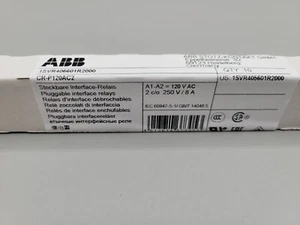 NEW (10 PACK) ABB 1SVR405601R2000 CR-P120AC2 PLUGGABLE INTERFACE RELAYS - Picture 1 of 4