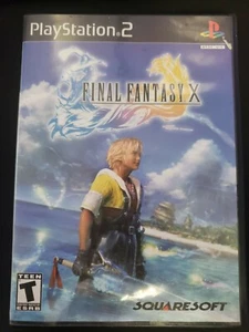 Final Fantasy X Komplett Hülle & Handbuch PS2 Black Label PlayStation 2 Sauber Disc - Bild 1 von 5