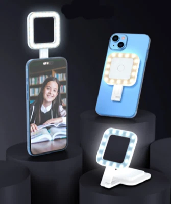 Rechargeable LED Folding Magnetic Led Fill Light Portable Phone Selfie Light - Image 1 of 4