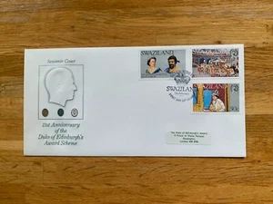 SWAZILAND 1977 FDC QUEEN ELIZABETH 2 SILVER JUBILEE DUKE OF EDINBURGH AWARD RARE - Picture 1 of 1