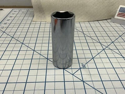 STANLEY 88-952, 1/2 Drive 15/16in. Deep 6pt Socket, CR-V, Chromed - Image 1 of 4