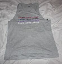 Peloton with tags gray racer tank top - size S- together we go far