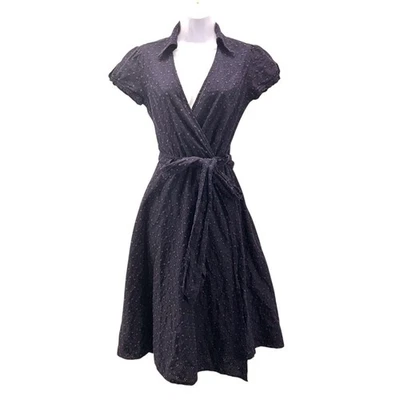 Платье с запахом Banana Republic размер 4 с петлями богемное шикарное прихоть коттеджкор женское - Изображение 1 из 4