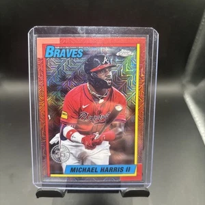 2025 Topps Series 2 Silver Pack Chrome Mojo Michael Harris II 1990 35th Braves - Picture 1 of 2