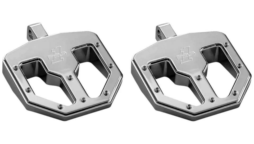 Clavija de pie Pro One 500761 cromada BMX V1 macho Billet Harley y montaje métrico de horquilla Foto 1 de 1