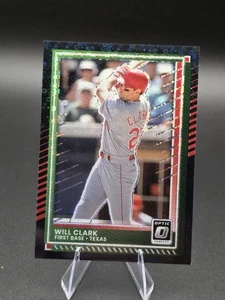 2025 Donruss Optic Black Disco Will Clark Texas Rangers #64 - Picture 1 of 2