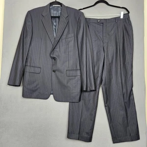 Hickey Freeman Anzug Herren 42R Blau Nadelstreifen Madison Loro Piana USA Nordstrom - Bild 1 von 22