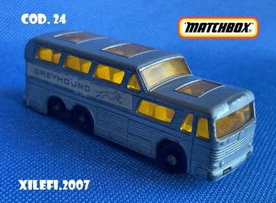 matchbox bus coach greyhound gricio #66 made england by lesney 1967 diecast 1:64 - Immagine 1 di 4