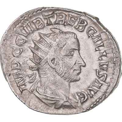 [#1170487] Coin, Trebonianus Gallus, Antoninianus, 251-253, Rome, AU, Bil, lon - Image 1 of 2