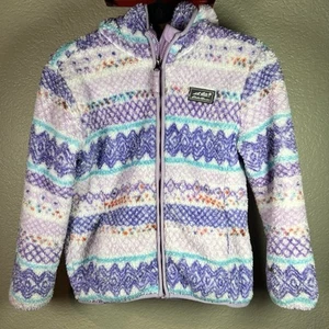 Eddie Bauer Quest Plush Fleece Hooded Jacket Kids M 10/12 - Picture 1 of 12