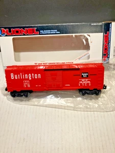 LIONEL O GAUGE FREIGHT #19217 BURLINGTON BOXCAR NIB - Picture 1 of 5
