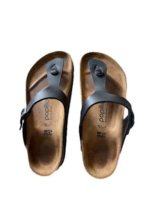 Papillio By Birkenstock Sandals UK 5 Eur 38 Women's Black Chunky Platform Gizeh - Picture 1 of 4