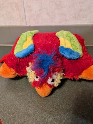 PeeWee Pillow Pets Plush Red Yellow Patriot Stuffed Animal 11X12  - Image 1 of 4