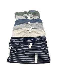 Vintage Mixed Lot (6) Basic Editions SS/LS Large (5) Small (1) 90s Mens NWT - Picture 1 of 24