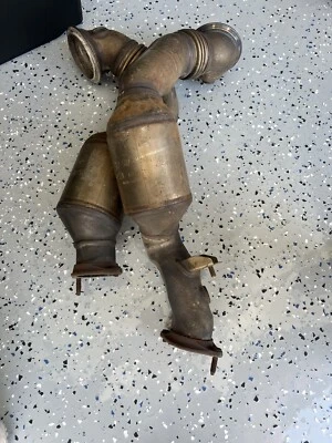 07-11 BMW 335i N54 OEM DOWNPIPES ONLY E92 E90 75876131 N54 STOCK CATS - Image 1 of 2