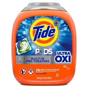 Tide Pods 104ct mit Ultra Oxi HE Waschmittel Pods - Bild 1 von 1