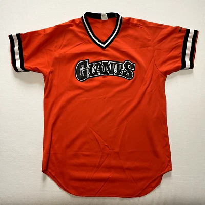 Vintage San Francisco Giants Jersey XL Orange #28 SF MLB Wilson Made USA 80s - Image 1 of 4