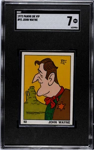 1973 Panini OK VIP #92 John Wayne Card SGC 7 NM. Vintage - Picture 1 of 4