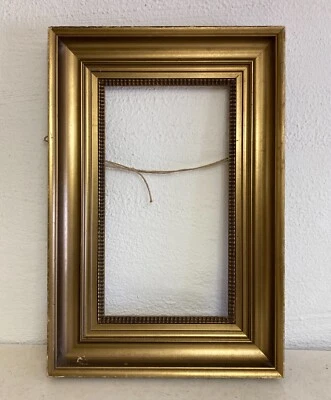 Picture Frame Profilrahmen Vintage Gold Falzmaße 38 X 21 CM Art Nouveau Antique - Image 1 of 4