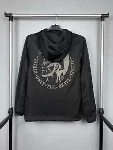 Diesel Vintage Mens Punk Logo REVERSIBLE Jacket Size XS - Picture 1 of 11