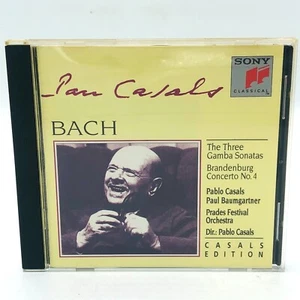 Bach: The Three Gamba Sonatas, Bradenburg Concerto No. 4, SMK 66572, CD - Imagen 1 de 4