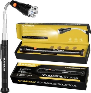 Gifts for Men, Stocking Stuffers Adults Magnetic Pickup Tool, Black - Picture 1 of 9