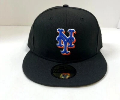 Chapéu ajustável New York Mets MLB NE 2022 Alt 2~preto/branco/laranja - Imagem 1 de 4