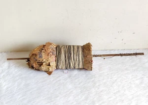 Vintage Paper Mache Wooden Kite Spool Charkhi Old Kids Toys Collectible WD915 - Picture 1 of 9